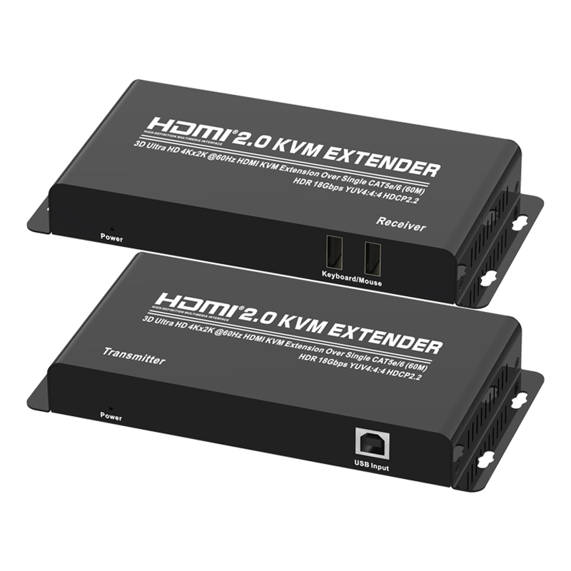 PII-51060E (HDMI2.0 60m KVM) USB HDMI HDBaseT™ 2.0 KVM Extender (4K@100 m)